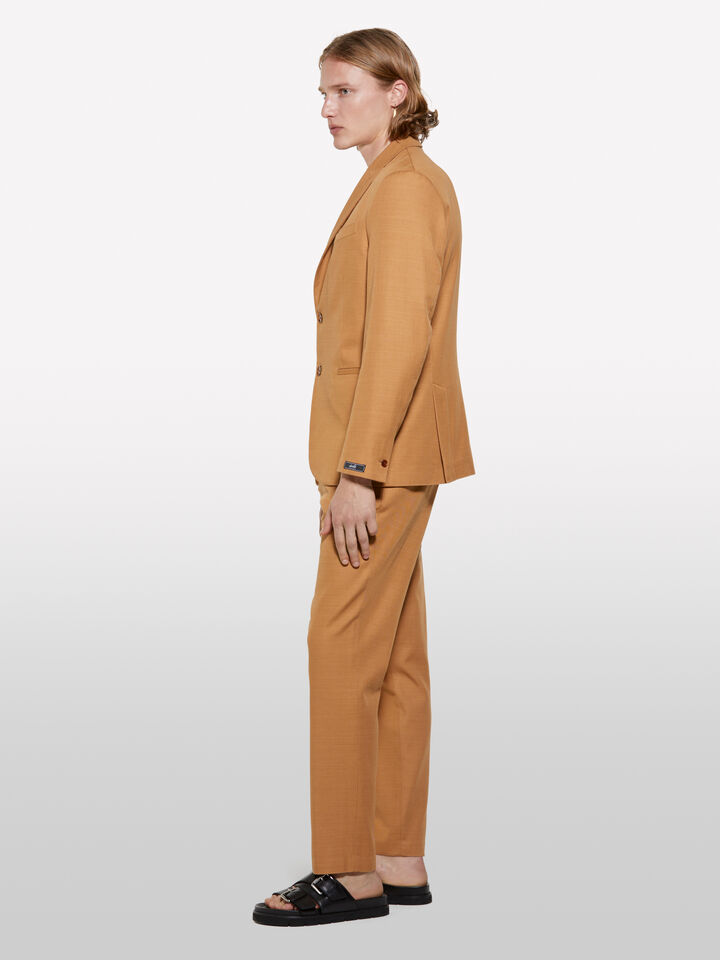 Camel single-breasted blazer - men's blazers - Camel | Sisley image number 2